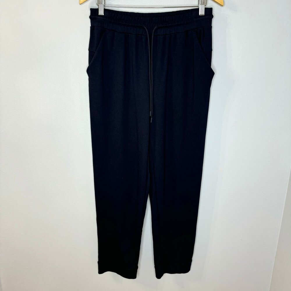 T By Talbots Drawstring Jogger Pant Navy Casual W… - image 1